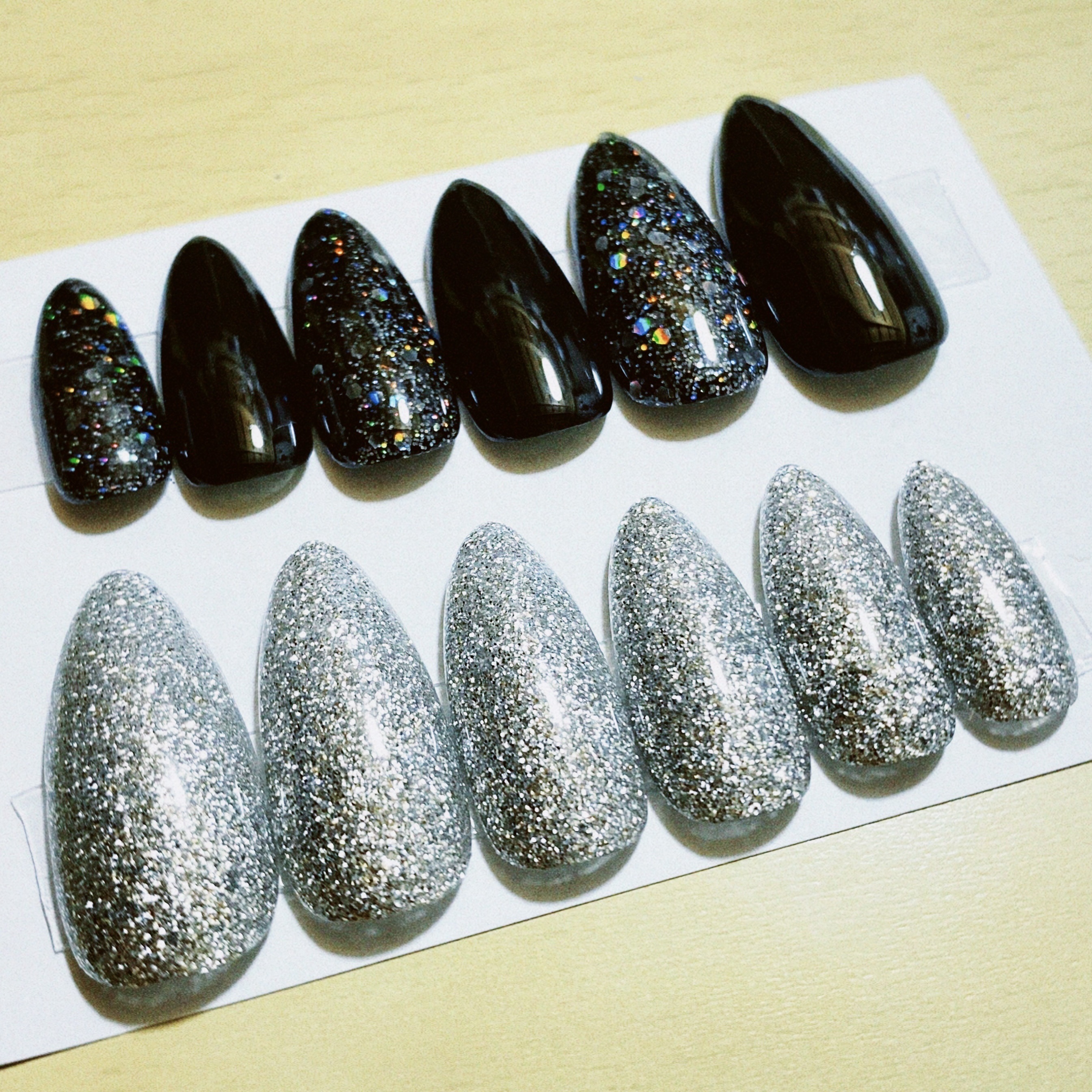 BRG ジェルネイル 6 ラメシルバー/DAISO/ジェルネイルを使ったクチコミ（1枚目）