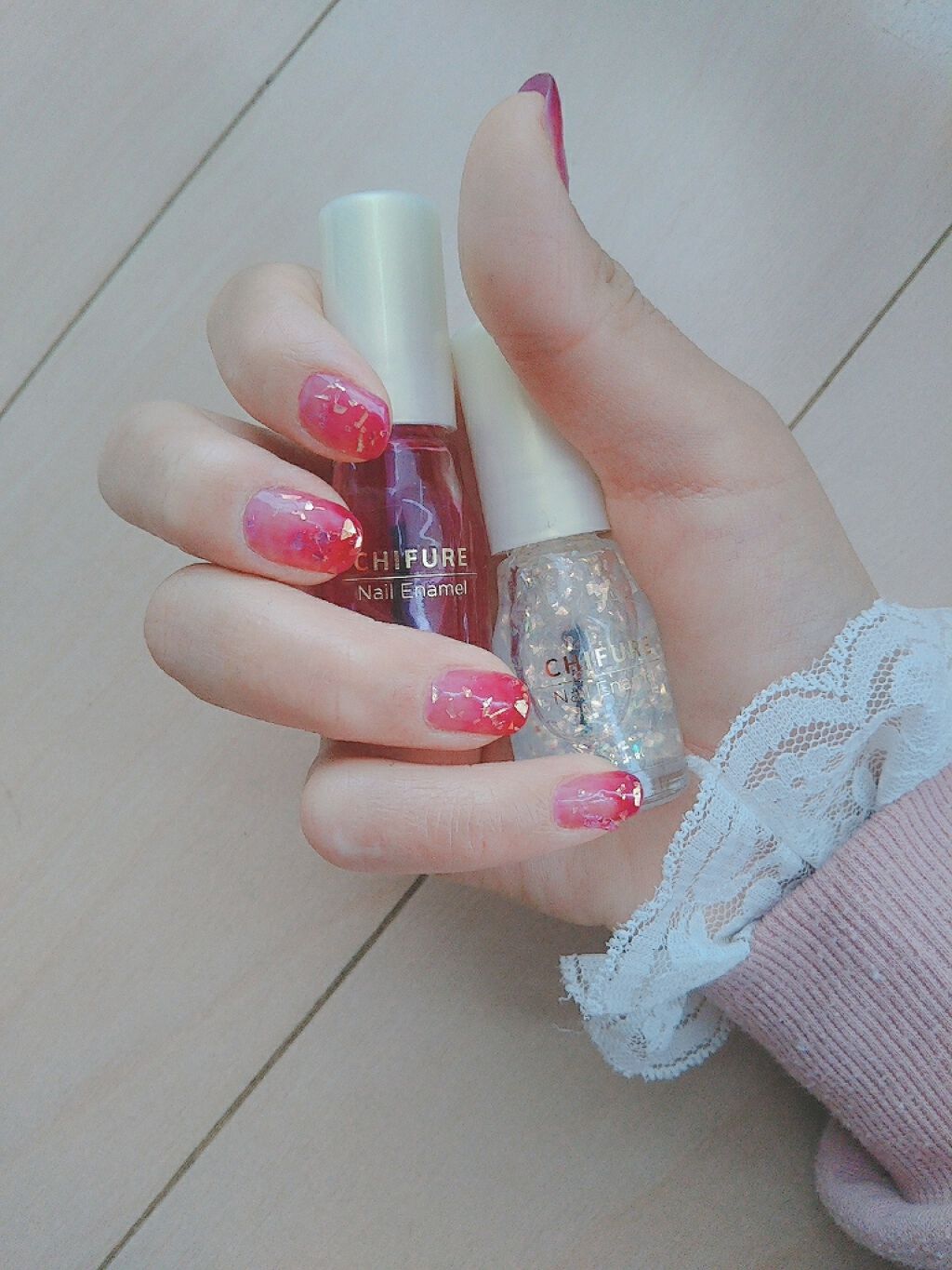 ネイル エナメル/ちふれ/マニキュアを使ったクチコミ（2枚目）