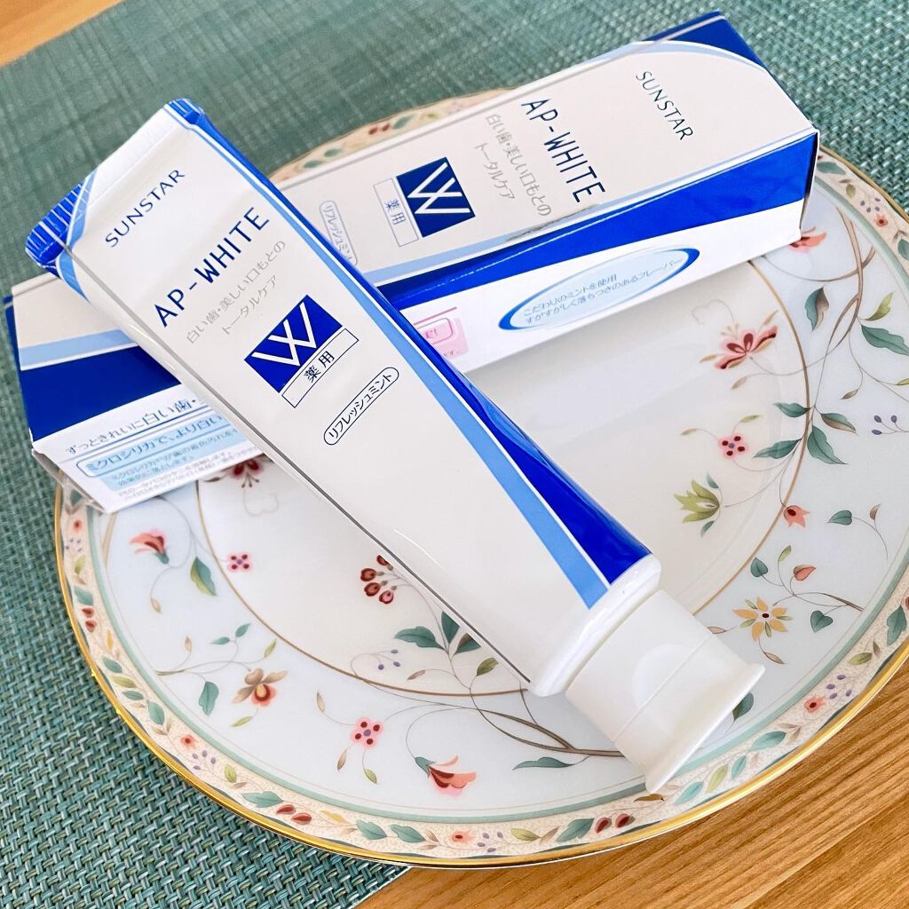 薬用APホワイトNA(リフレッシュミント)/サンスター/歯磨き粉を使ったクチコミ（1枚目）