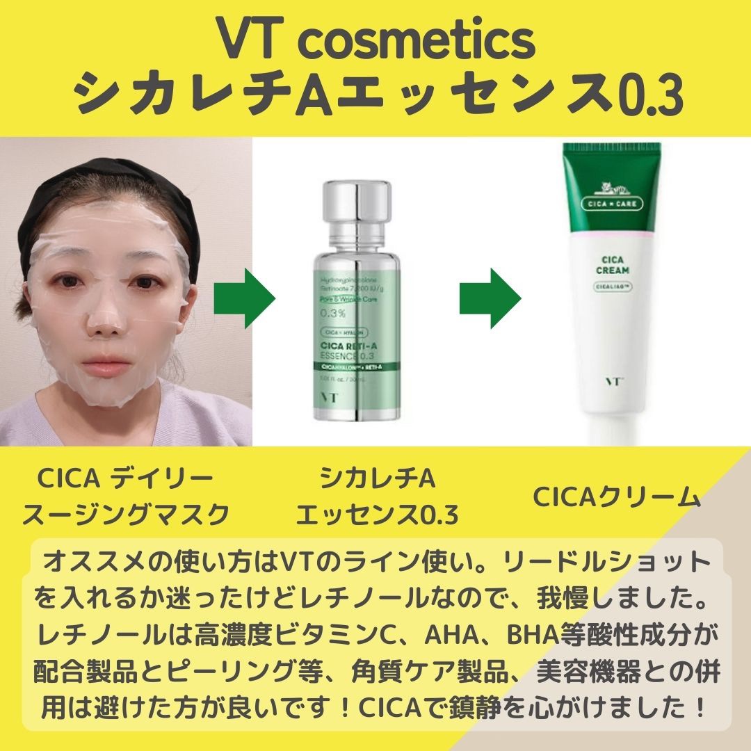 シカレチA エッセンス0.3/VT/美容液を使ったクチコミ（3枚目）