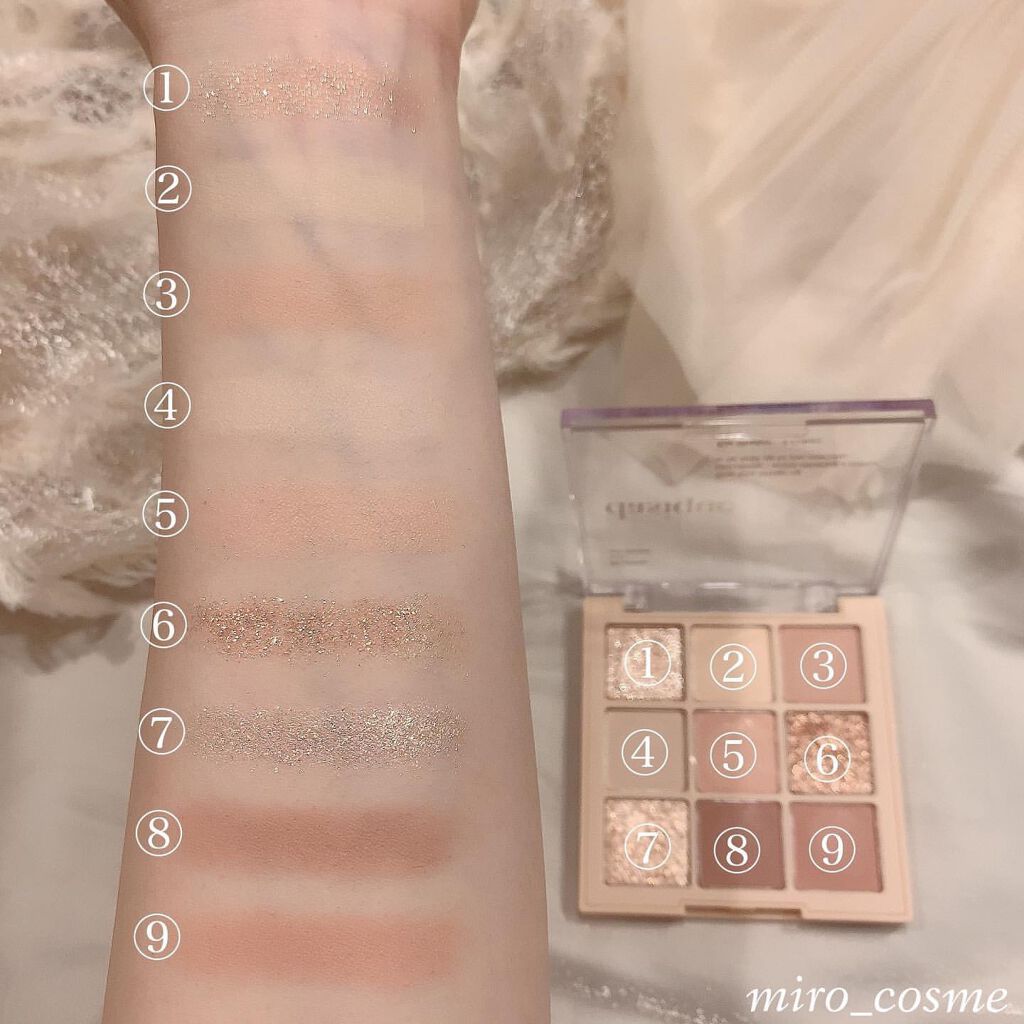 シャドウパレット/dasique/アイシャドウパレットを使ったクチコミ（2枚目）