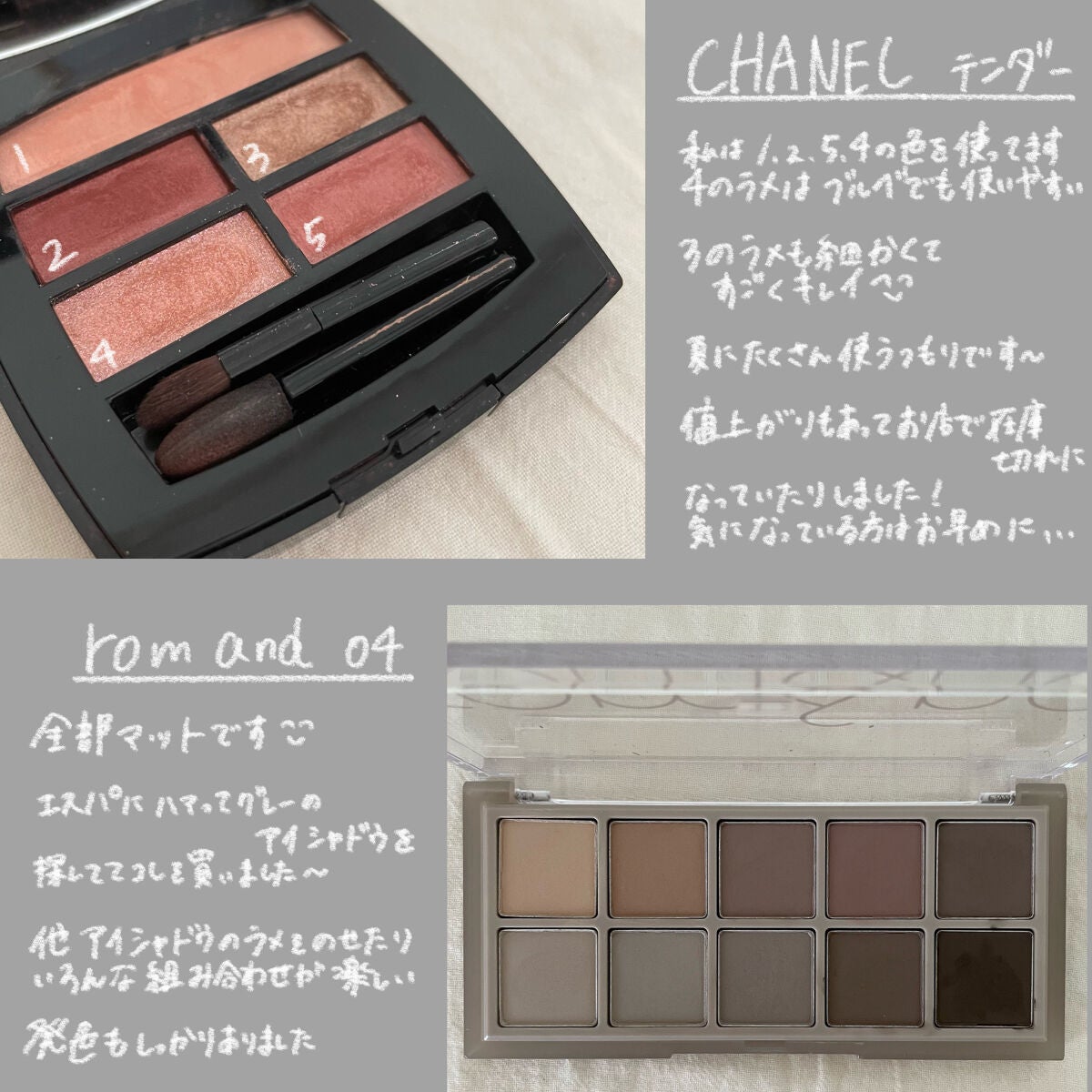 レ キャトル オンブル/CHANEL/アイシャドウパレットを使ったクチコミ(3枚目)