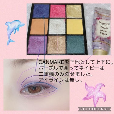 UR GLAM　BLOOMING EYE COLOR PALETTE/U R GLAM/パウダーアイシャドウを使ったクチコミ（2枚目）