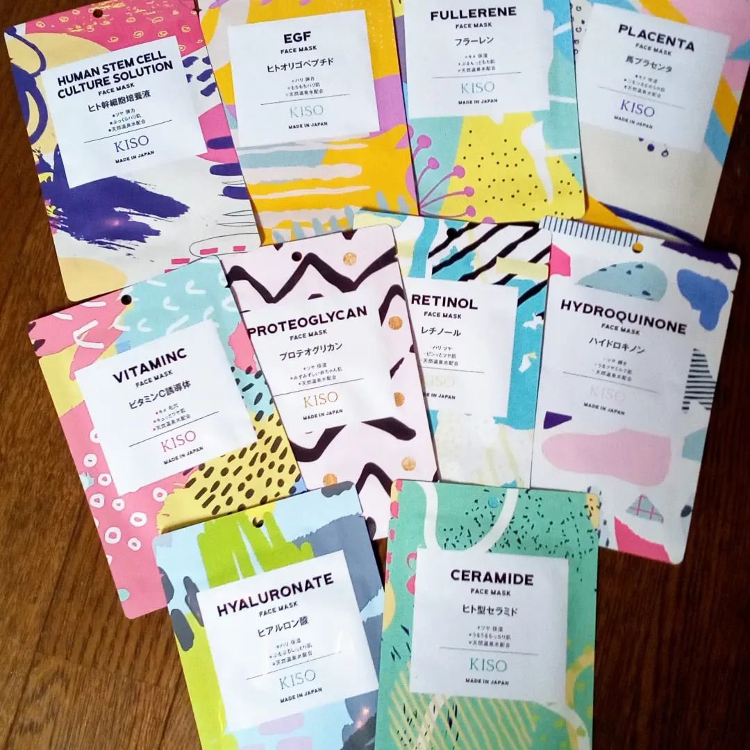 KISO フェイスマスク 【しっかり実感30枚セット】のクチコミ「高濃度美容原液×温泉水を1枚に贅沢に閉じ込めたKISOフェイスマスク10枚セットを使わせていた.....」（1枚目）
