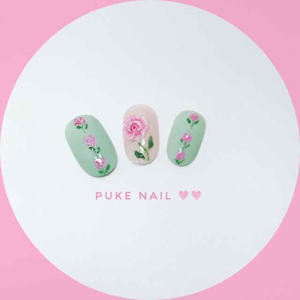 まい on LIPS 「3D花柄ネイルチップhttps://jp.puke-nail...」(3枚目)