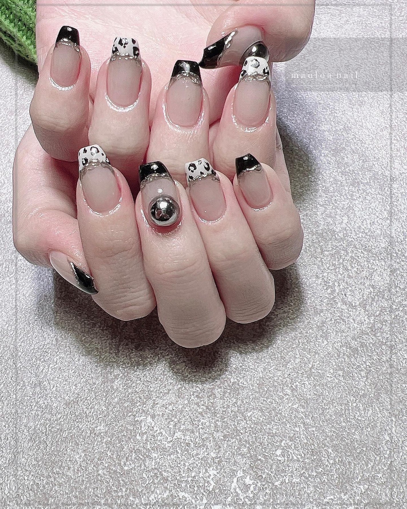 mauloa_nail on LIPS 「・レオパードネイル🐆いつもありがとうございます💗・ネイルやり方..」(1枚目)