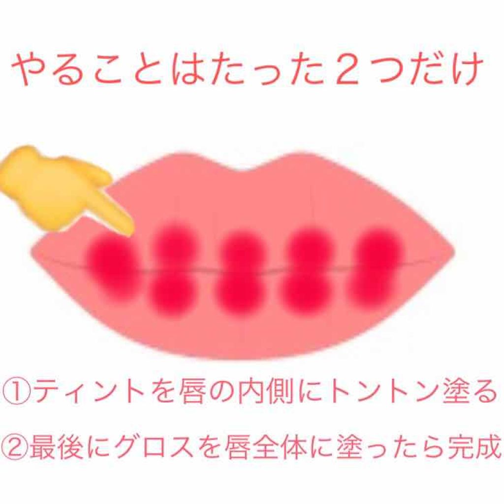 ウォーターティント/ETUDE/リップグロスを使ったクチコミ（3枚目）