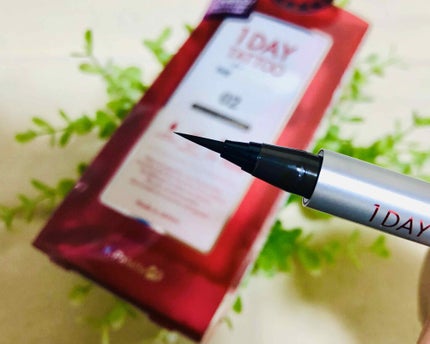 1DAY TATTOO プロキャスト ザ・アイライナー 02 ショコラブラウンブラック/K-パレット/リキッドアイライナーを使ったクチコミ(2枚目)