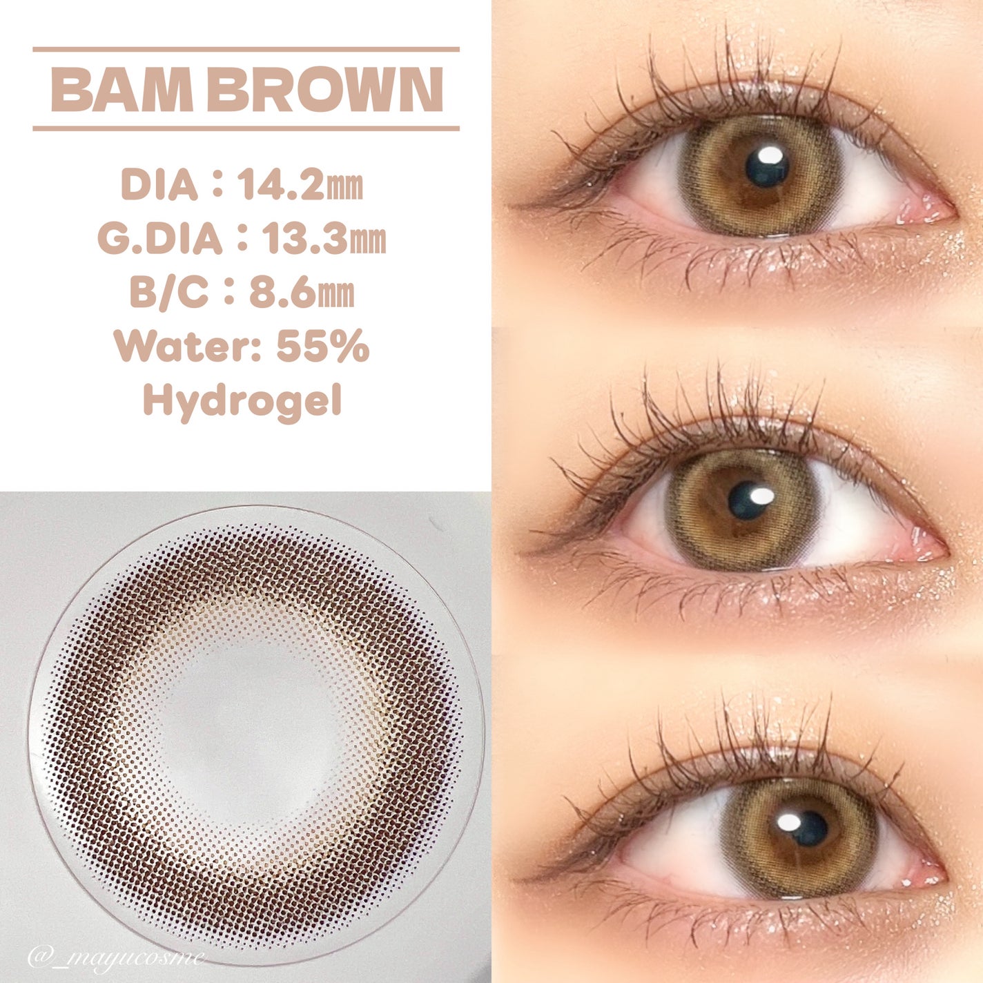 Dear Deer Kristen 1month/Hapa kristin/ワンデー(1DAY)カラコンを使ったクチコミ(2枚目)