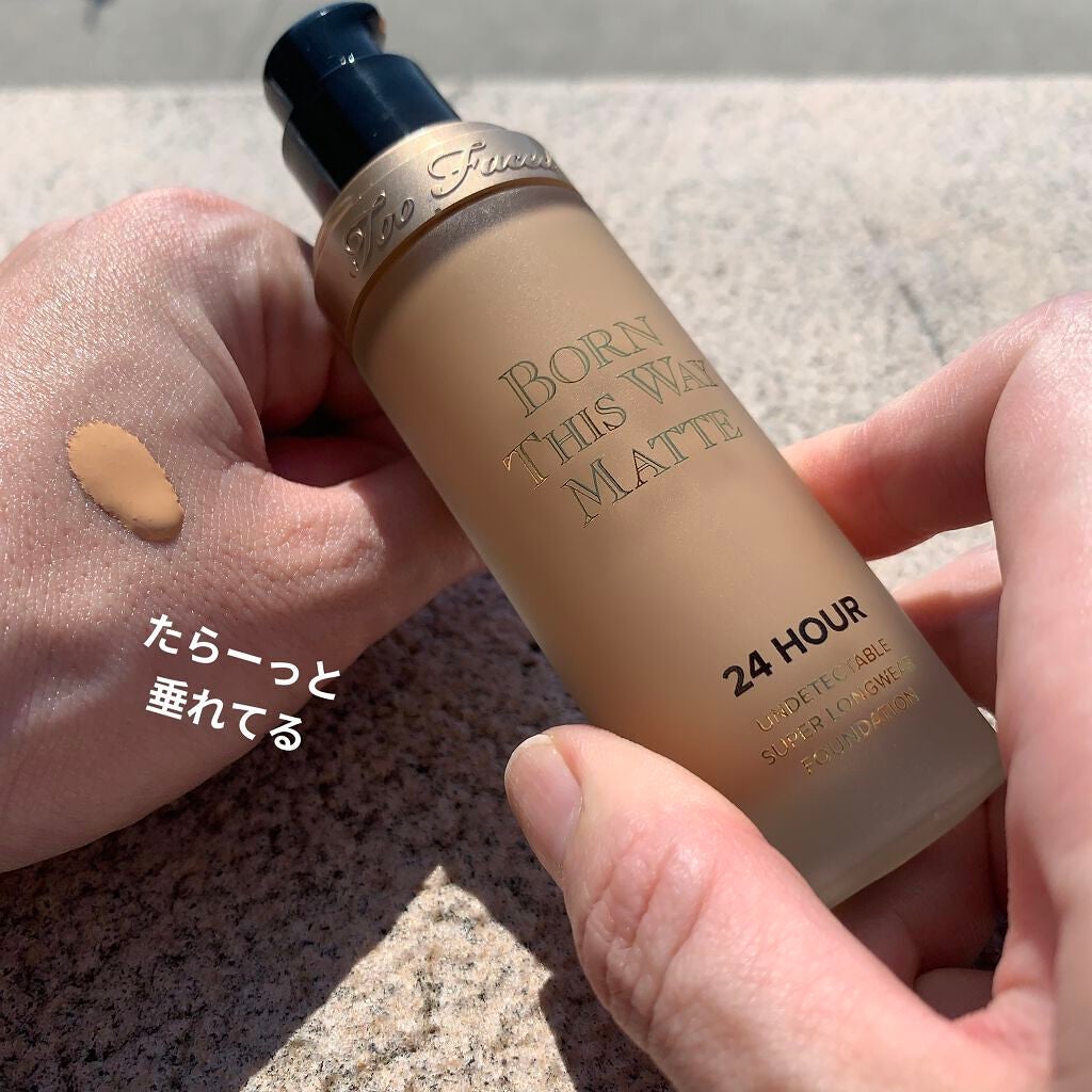 ボーン ディス ウェイ アンディテクタブル 24H マット ファンデーション/Too Faced/リキッドファンデーションを使ったクチコミ(3枚目)
