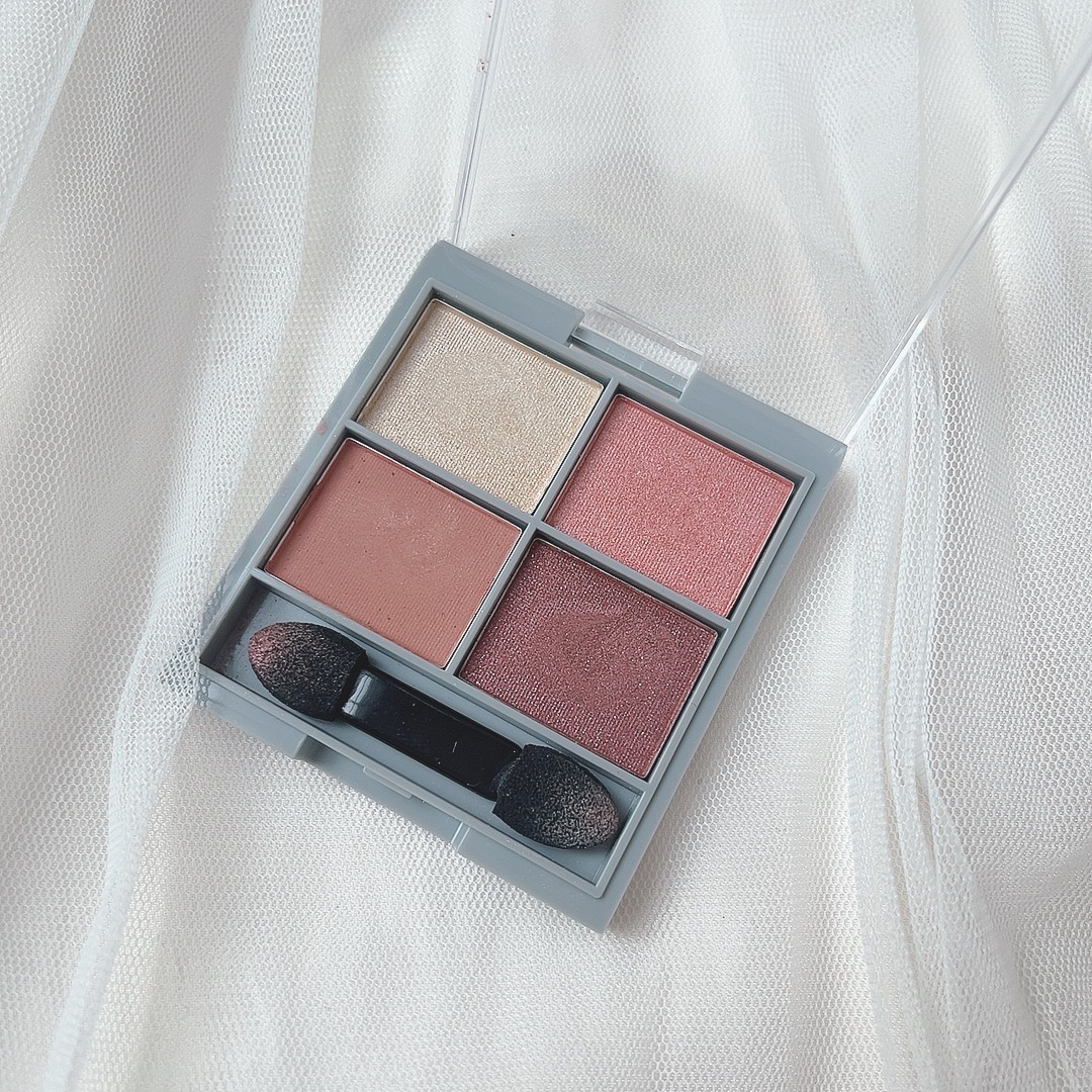 &. アイシャドウパレット ピンクモーヴ/DAISO/アイシャドウパレットを使ったクチコミ（3枚目）