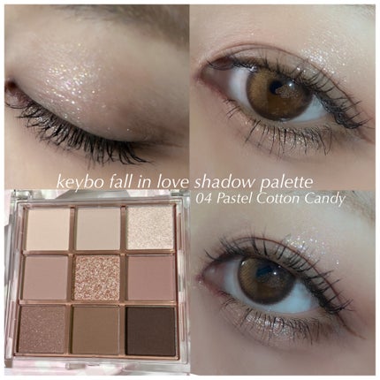 KEYBO FALL IN LOVE SHADOW PALETTE/keybo/アイシャドウパレットを使ったクチコミ(2枚目)