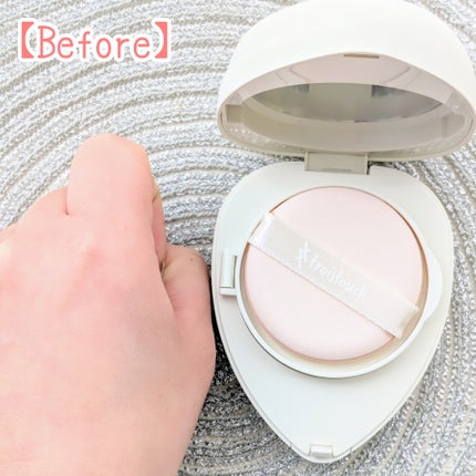 トワタッチ ハートクッション マットカバー/troistouch/クッションファンデーションを使ったクチコミ(4枚目)