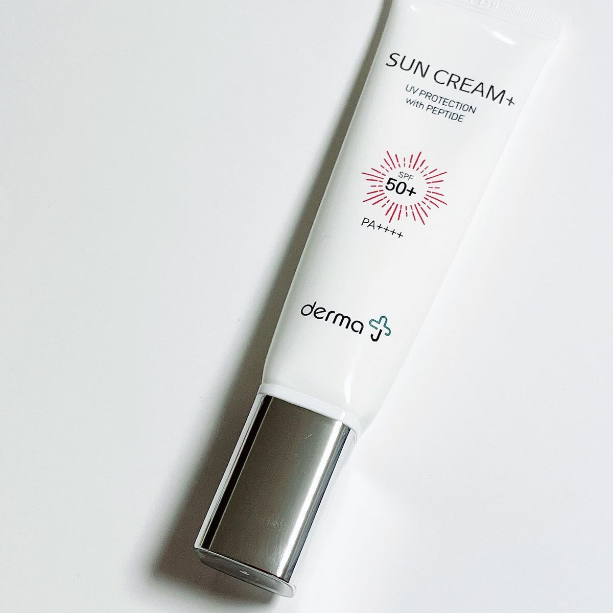 サンクリーム+/ DermaJ/日焼け止めクリームを使ったクチコミ(2枚目)