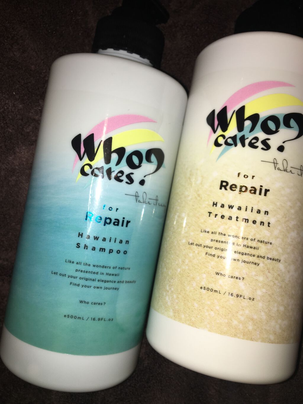 ハワイアンシャンプー＆トリートメント ＜リペア＞/who cares?/市販シャンプーを使ったクチコミ（1枚目）
