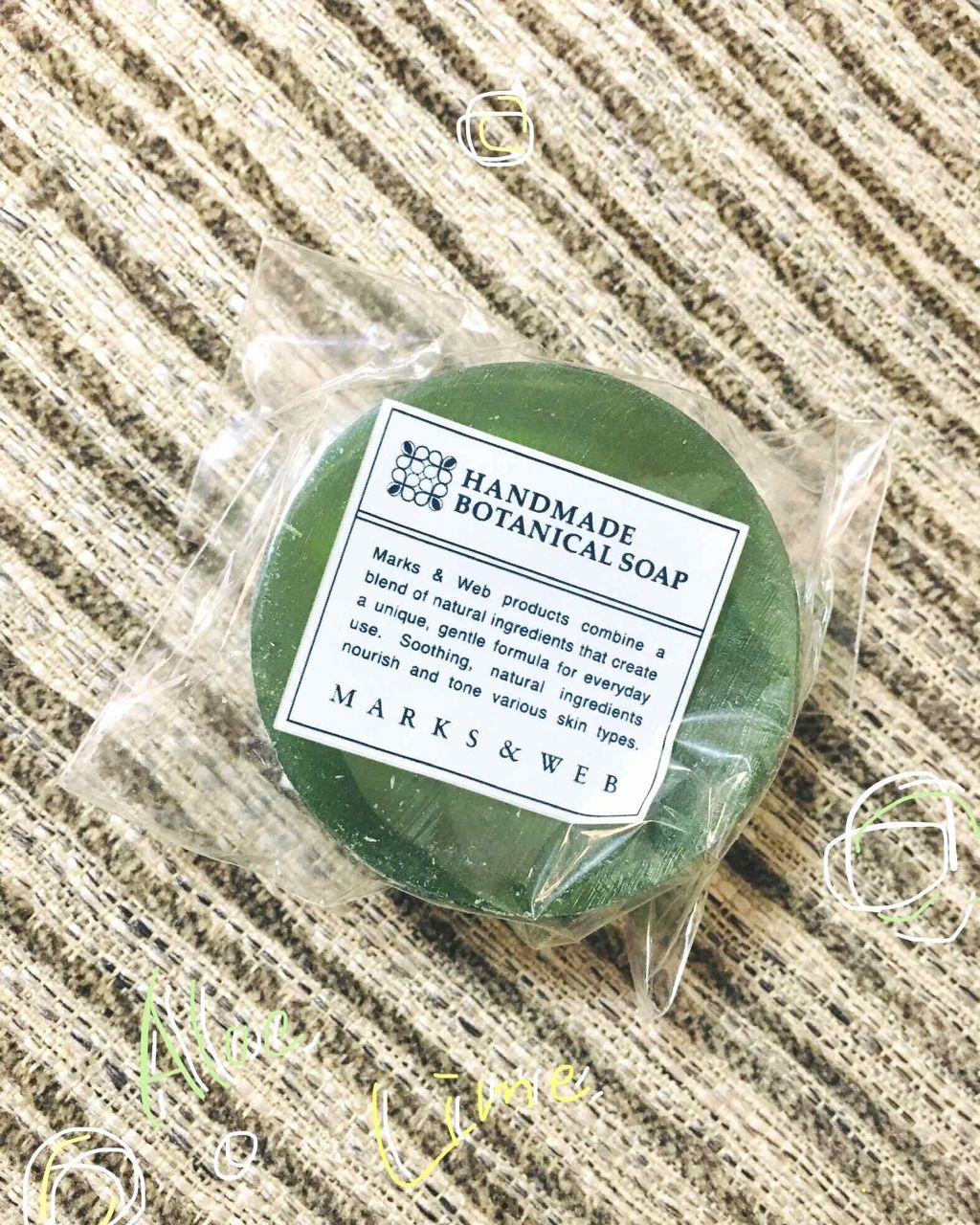 ほむほむ on LIPS 「MARKS&WEBハンドメイドボタニカルソープアロエ&ライムち..」(1枚目)