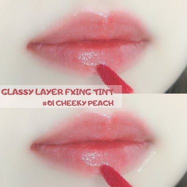 Glassy Layer Fixing Tint/lilybyred/口紅を使ったクチコミ（5枚目）