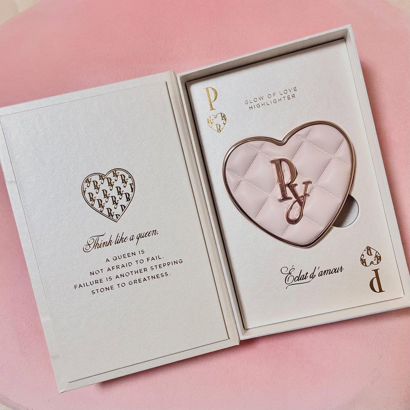 グロウオブラブハイライター/Peony/パウダーハイライトを使ったクチコミ(7枚目)