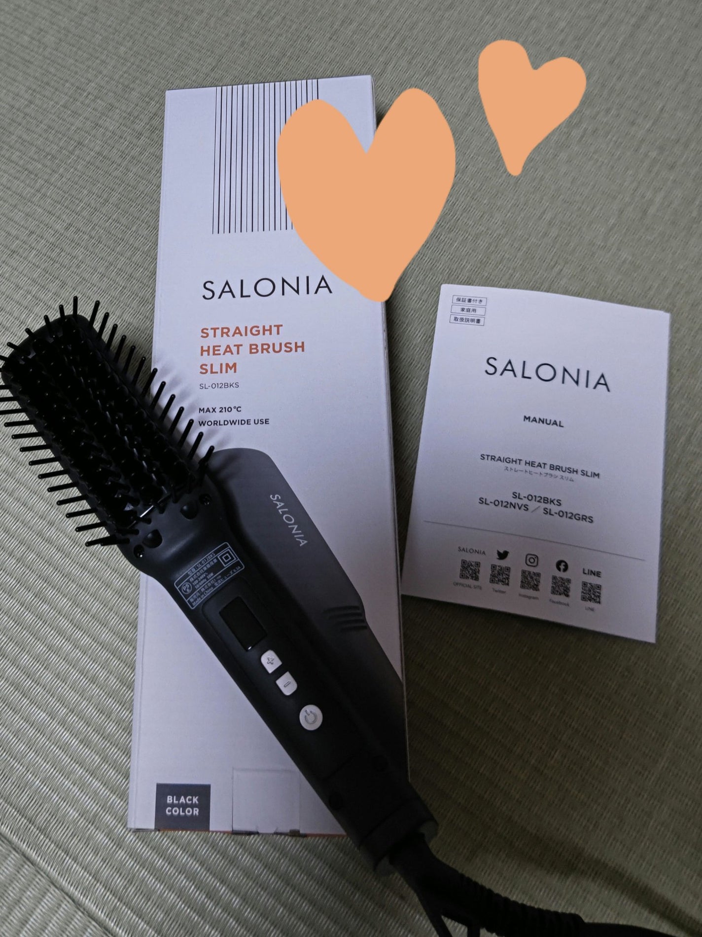 SALONIA ストレートヒートブラシ/SALONIA/ヒートブラシを使ったクチコミ(1枚目)