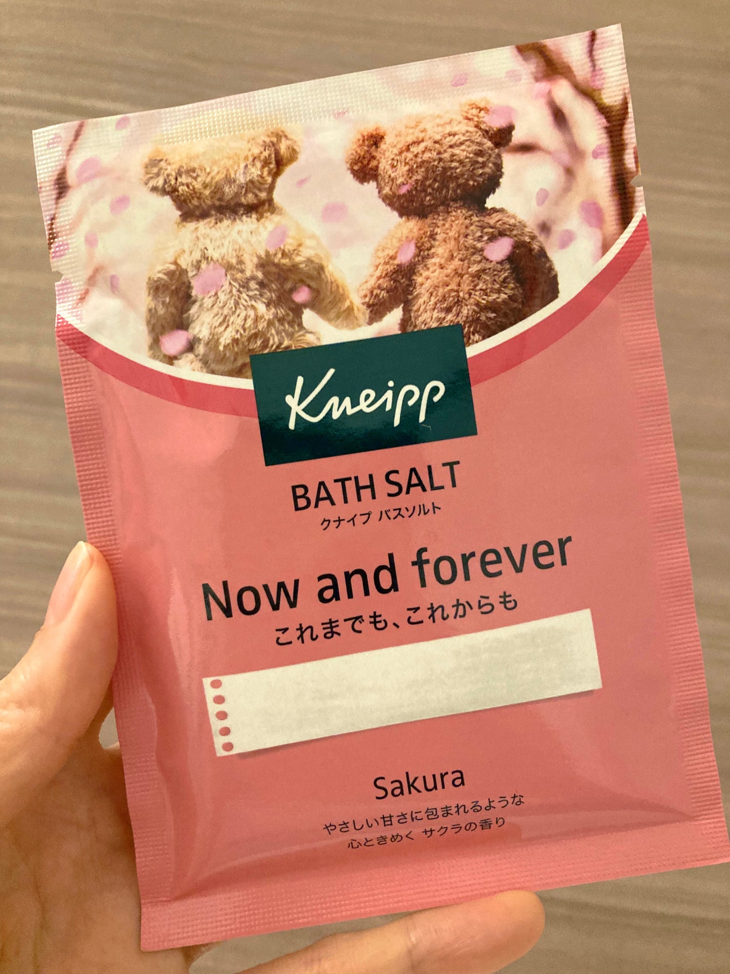 クナイプ バスソルト サクラの香り/クナイプ/無機塩系入浴剤を使ったクチコミ(1枚目)