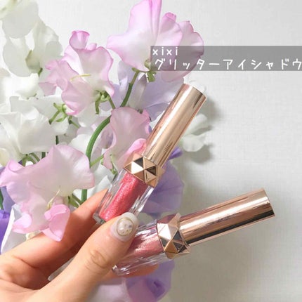 パウダリーグリッターアイシャドウリップ/xixi/アイシャドウパレットを使ったクチコミ(1枚目)