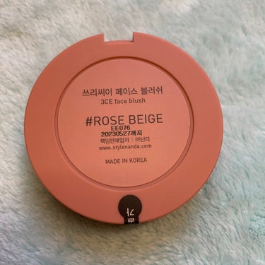 3CE MOOD RECIPE FACE BLUSH  #ROSE BEIGE/3CE/パウダーチークを使ったクチコミ（2枚目）