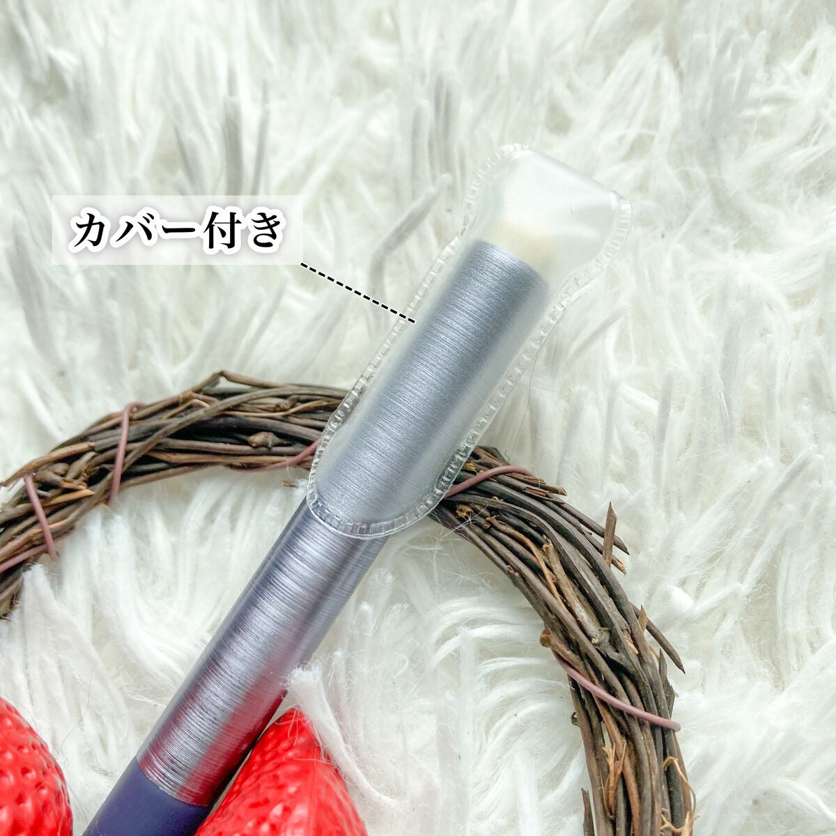 Mini Fingertip brush/KUMO/メイクブラシを使ったクチコミ(5枚目)
