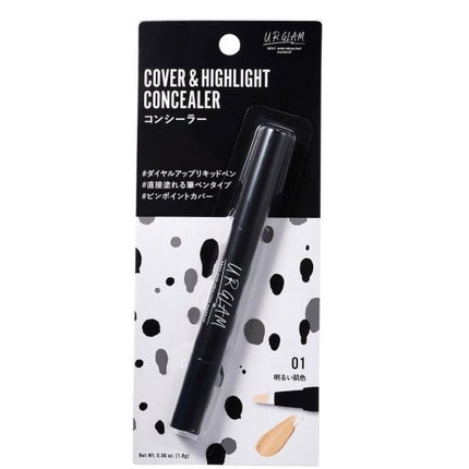 UR GLAM COVER&HIGHLIGHT CONCEALER/U R GLAM/リキッドコンシーラーを使ったクチコミ(1枚目)
