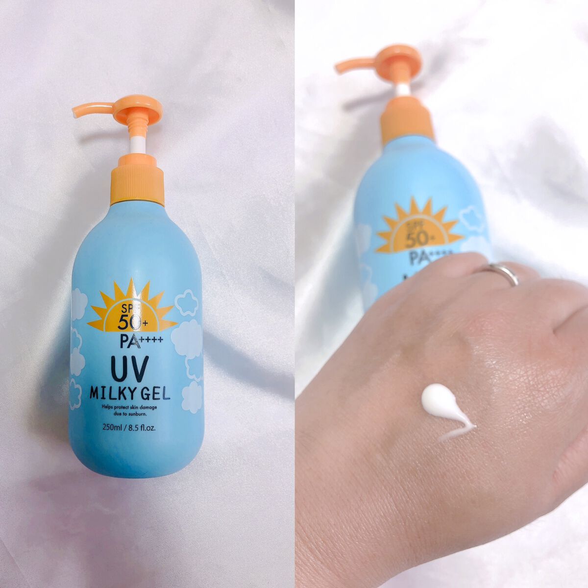 UV ミルキージェル/プライムビューティー/日焼け止めジェルを使ったクチコミ（1枚目）