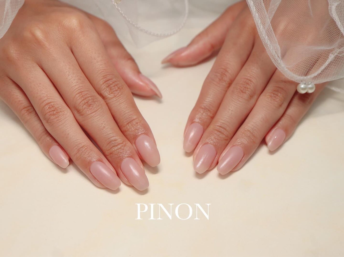 shino on LIPS 「マットコートのピンクベージュシンプルネイルで面接頑張ってくださ..」(1枚目)