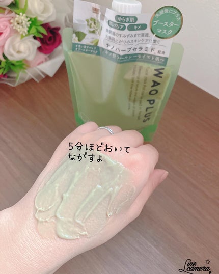 skinmarche WAOPLUS ハートリーフマグワートブースターマスク/ブレーンコスモス/洗い流すパック・マスクを使ったクチコミ(5枚目)