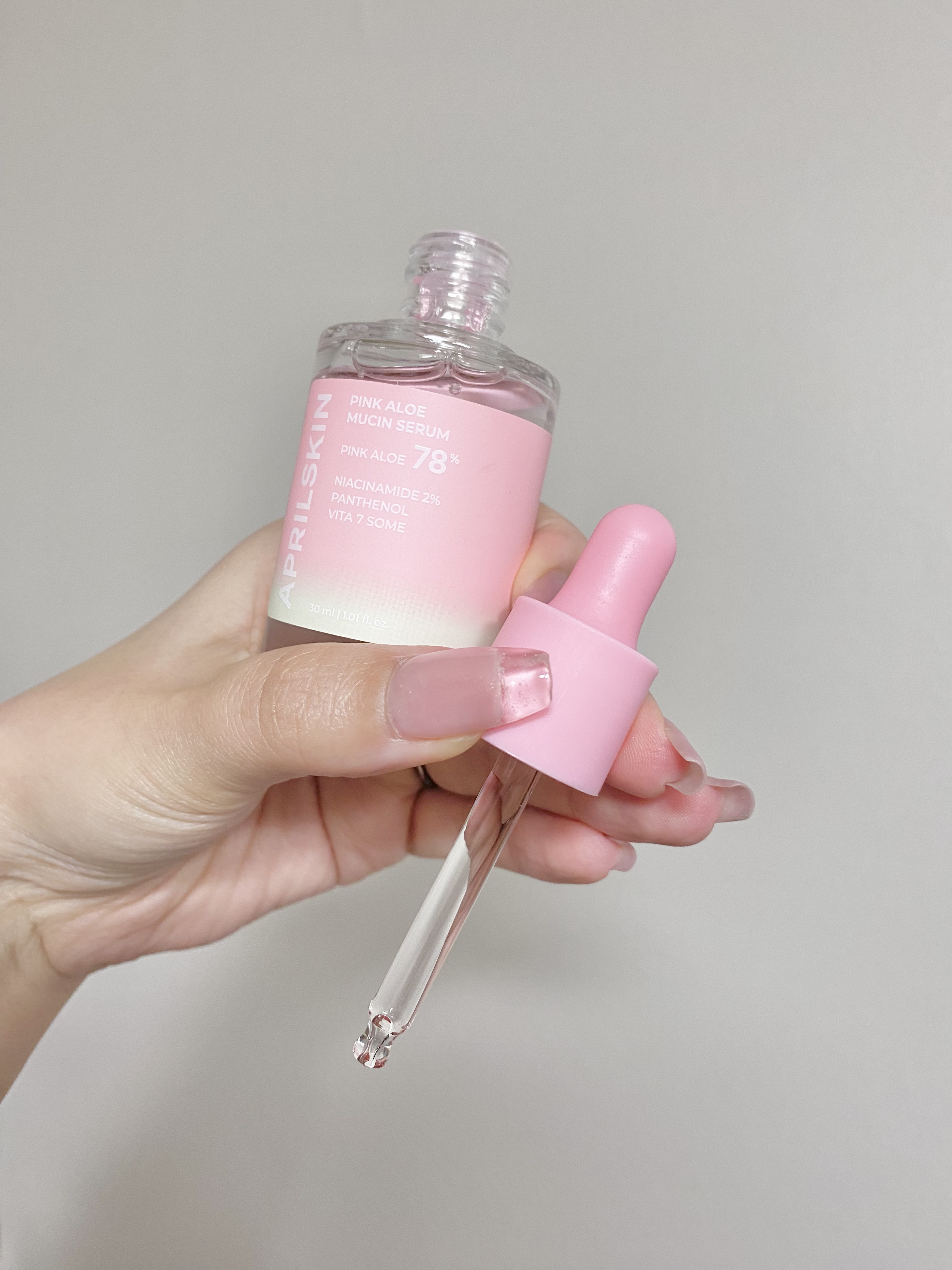ピンクアロエムチンセラム/APRILSKIN/美容液を使ったクチコミ（2枚目）