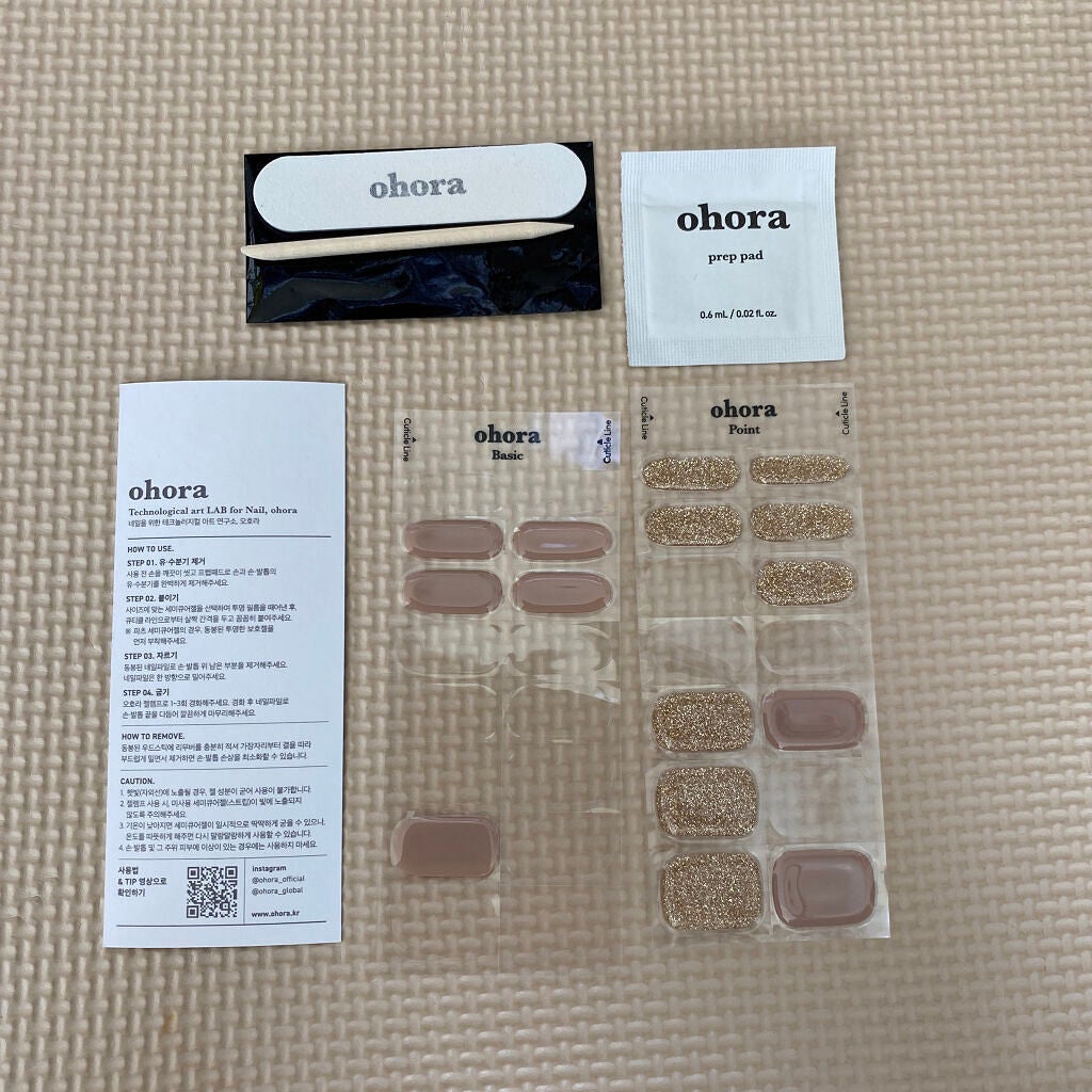 セミキュアジェルネイル(ハンド)/ohora/ネイルシールを使ったクチコミ(3枚目)