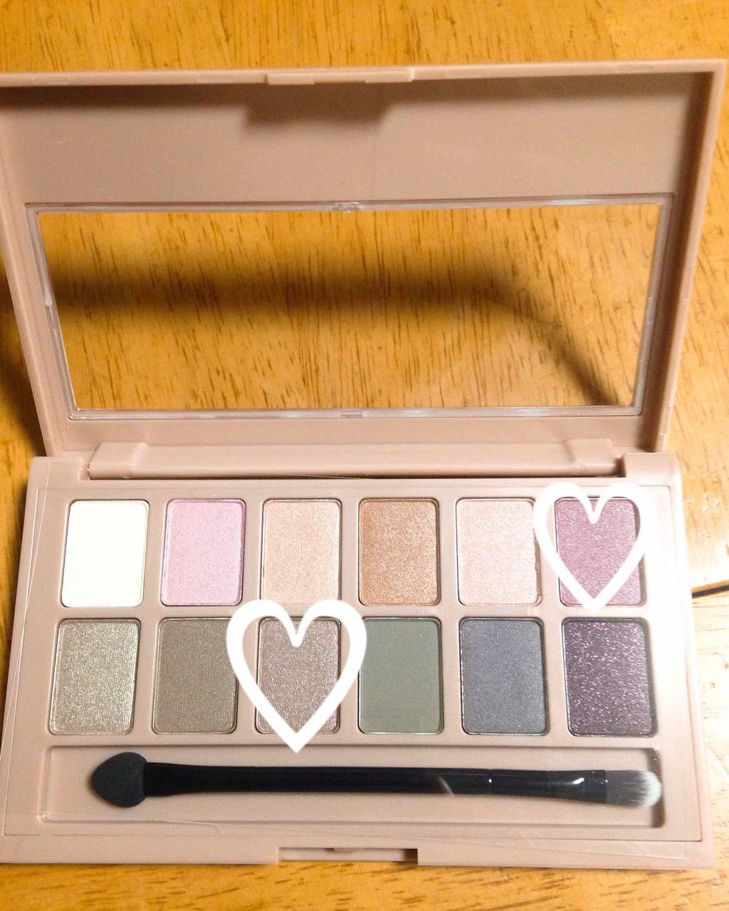 ヌードパレット ブラッシュド/MAYBELLINE NEW YORK/アイシャドウパレットを使ったクチコミ（2枚目）