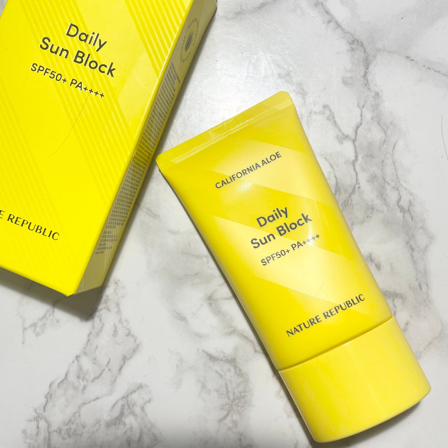 カリフォルニアアロエデイリーサンブロック /ネイチャーリパブリック/日焼け止めクリームを使ったクチコミ(4枚目)