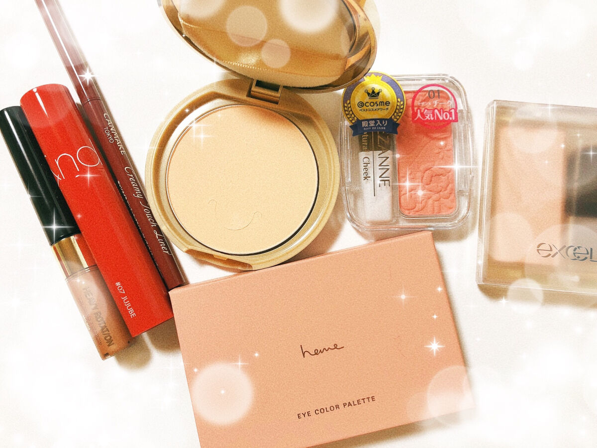 ドレープド シマーグロウ/excel/パウダーハイライトを使ったクチコミ（1枚目）