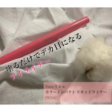 カラーインパクト リキッドライナー/Visée/リキッドアイライナーを使ったクチコミ(1枚目)