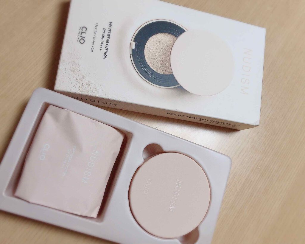 ヌーディズム ベルベットウェアー クッション/CLIO/クッションファンデーションを使ったクチコミ（3枚目）