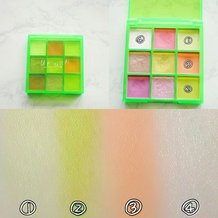 UR GLAM BLOOMING EYE COLOR PALETTE/U R GLAM/アイシャドウパレットを使ったクチコミ(3枚目)