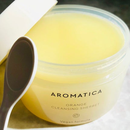 オレンジクレンジングシャーベット/AROMATICA/クレンジングバームを使ったクチコミ(1枚目)