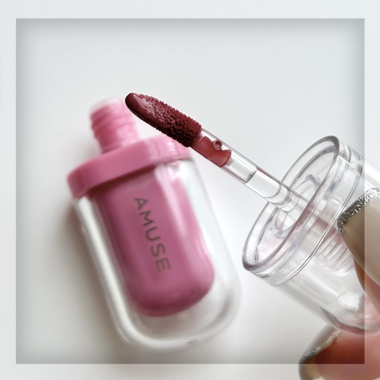 リップスマッジャー 05 モモミルク/AMUSE/リップライナーを使ったクチコミ（3枚目）