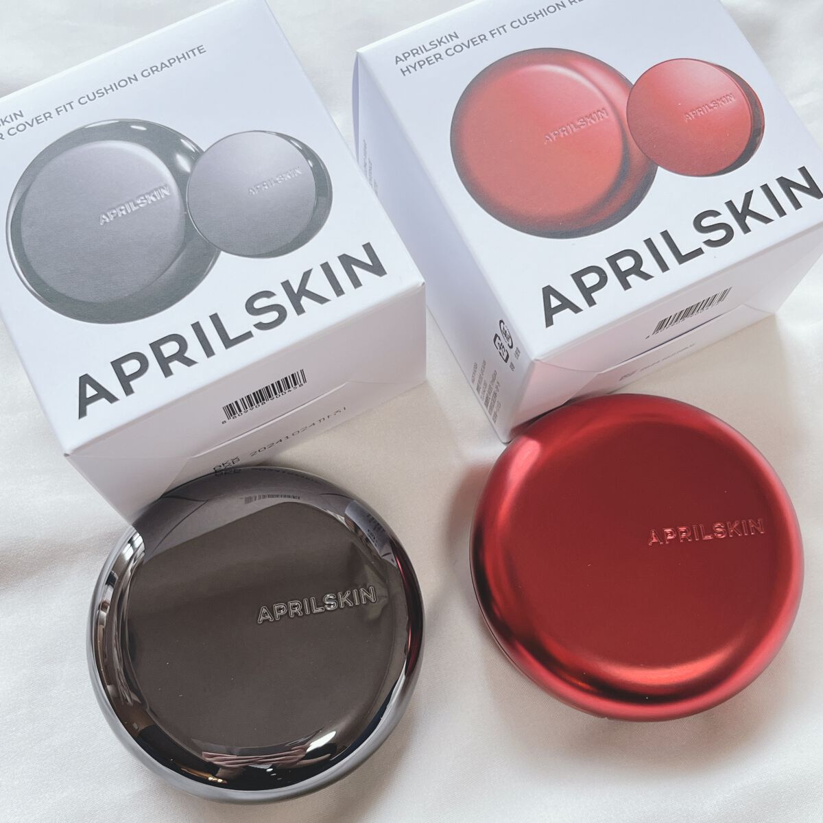 ハイパーカバーフィットクッション  グラファイト/APRILSKIN/クッションファンデーションを使ったクチコミ（3枚目）