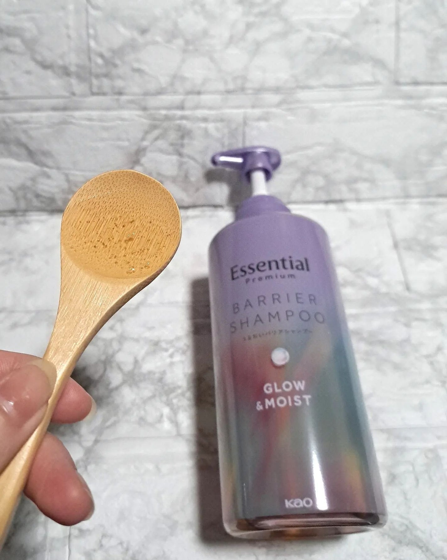 エッセンシャル プレミアム うるおいバリアシャンプー/コンディショナー グロウ&モイスト/エッセンシャル/市販シャンプーを使ったクチコミ(3枚目)