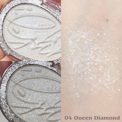 フィー グリッツストーンハイライター HL04 クイーンダイヤ/fwee/パウダーハイライトを使ったクチコミ(2枚目)