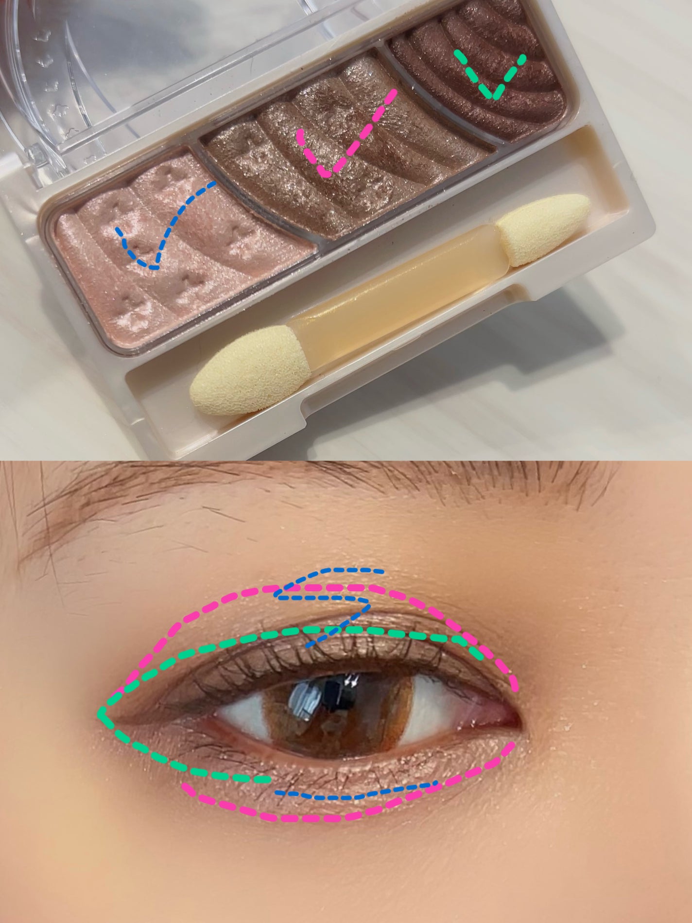 トーンアップアイシャドウ/CEZANNE/アイシャドウパレットを使ったクチコミ(6枚目)