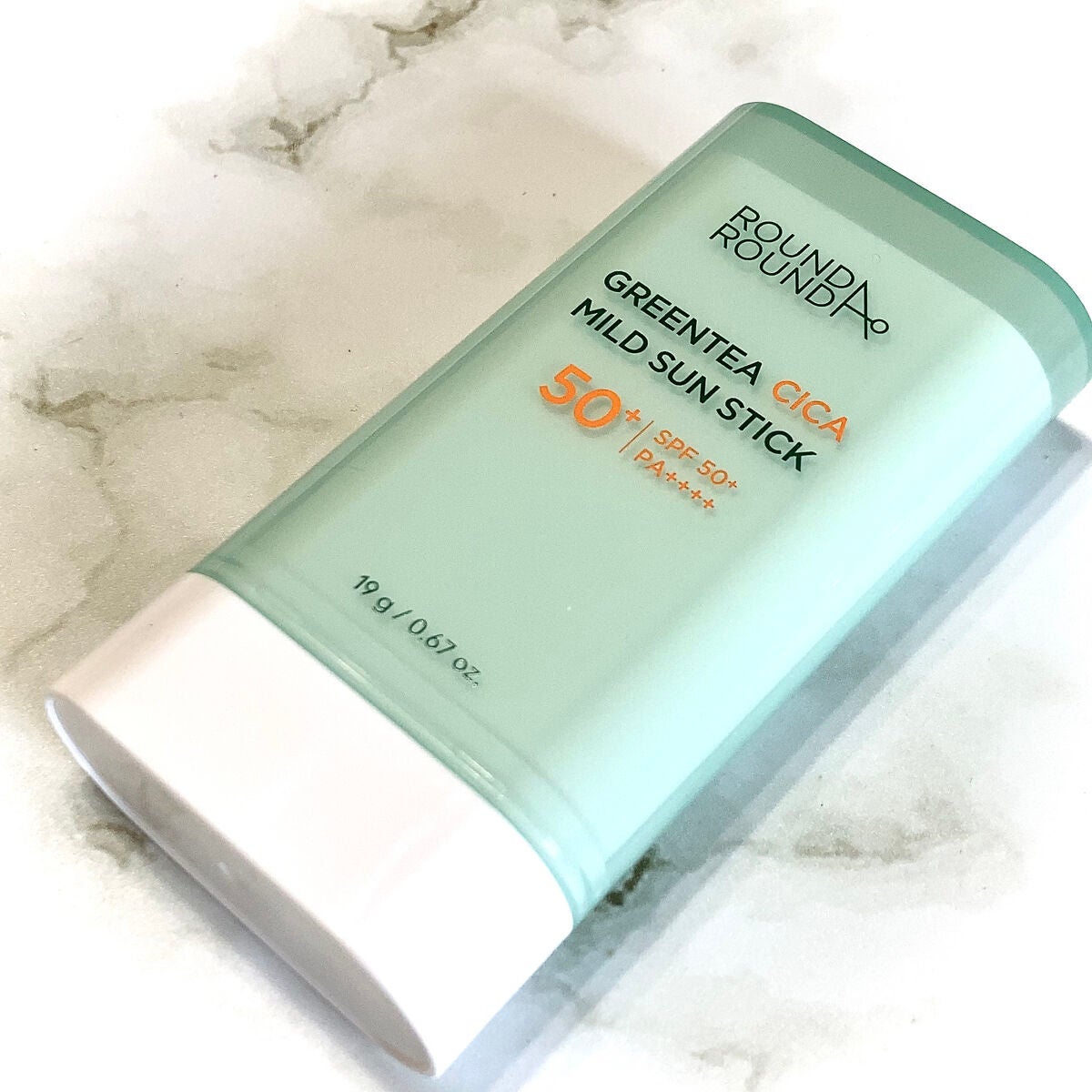 グリーンティー CICA マイルド サンスティック/ラウンドアラウンド/日焼け止めスティックを使ったクチコミ(4枚目)