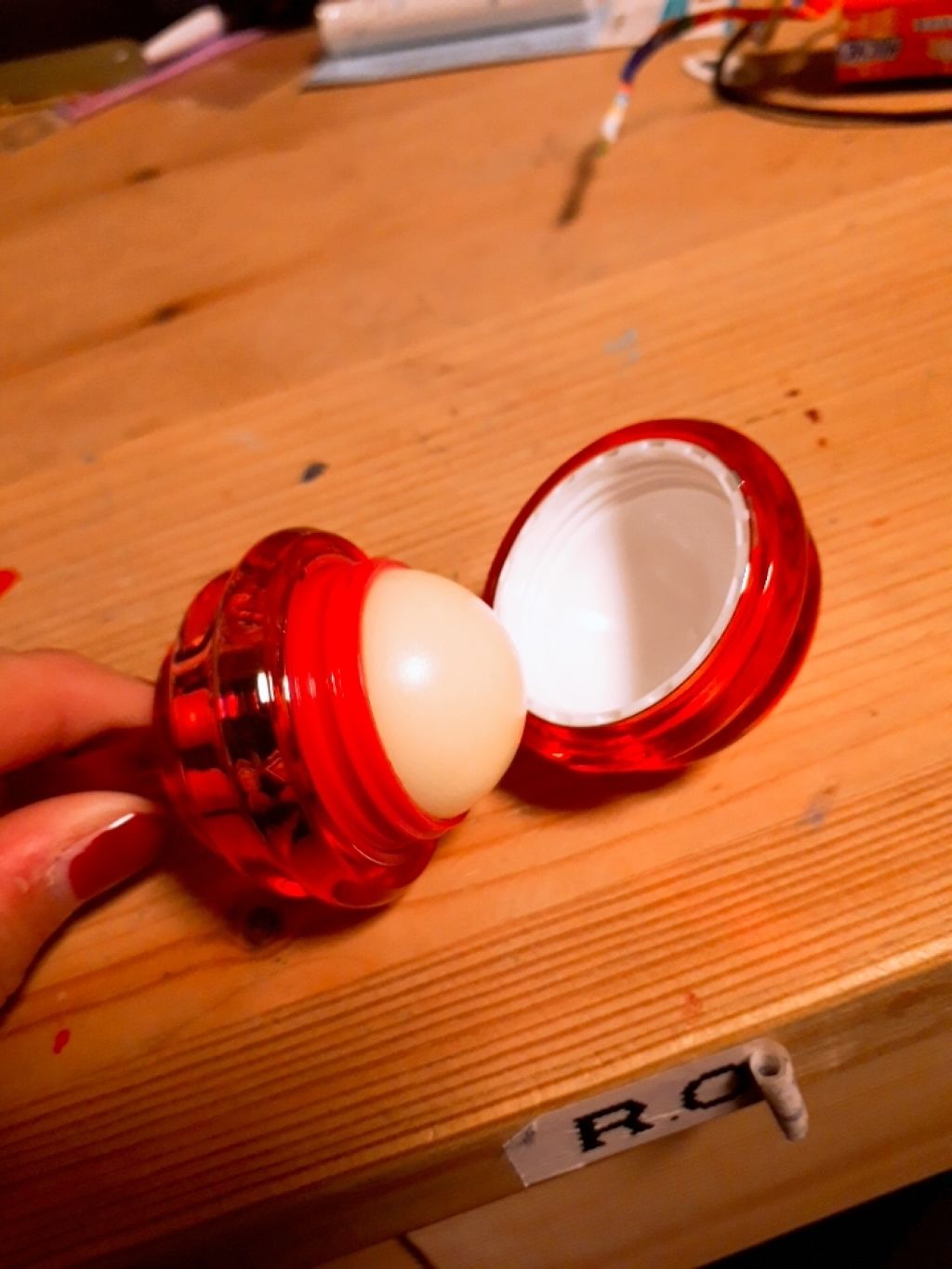 オイルリップバーム チェリーキス(チェリーの香り)/Manuka Bee/リップケアを使ったクチコミ(3枚目)