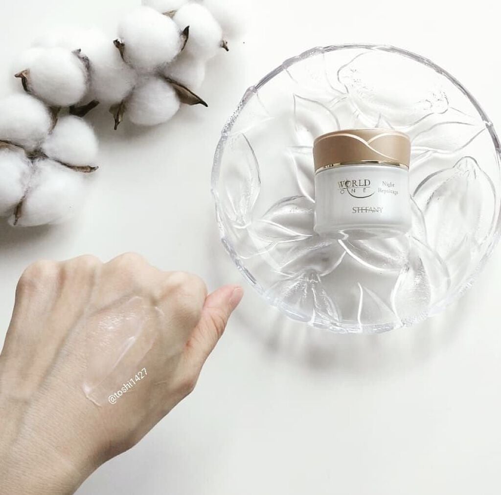 ワールド ワン ナイトリペアージュ/ステファニー/フェイスクリームを使ったクチコミ(3枚目)