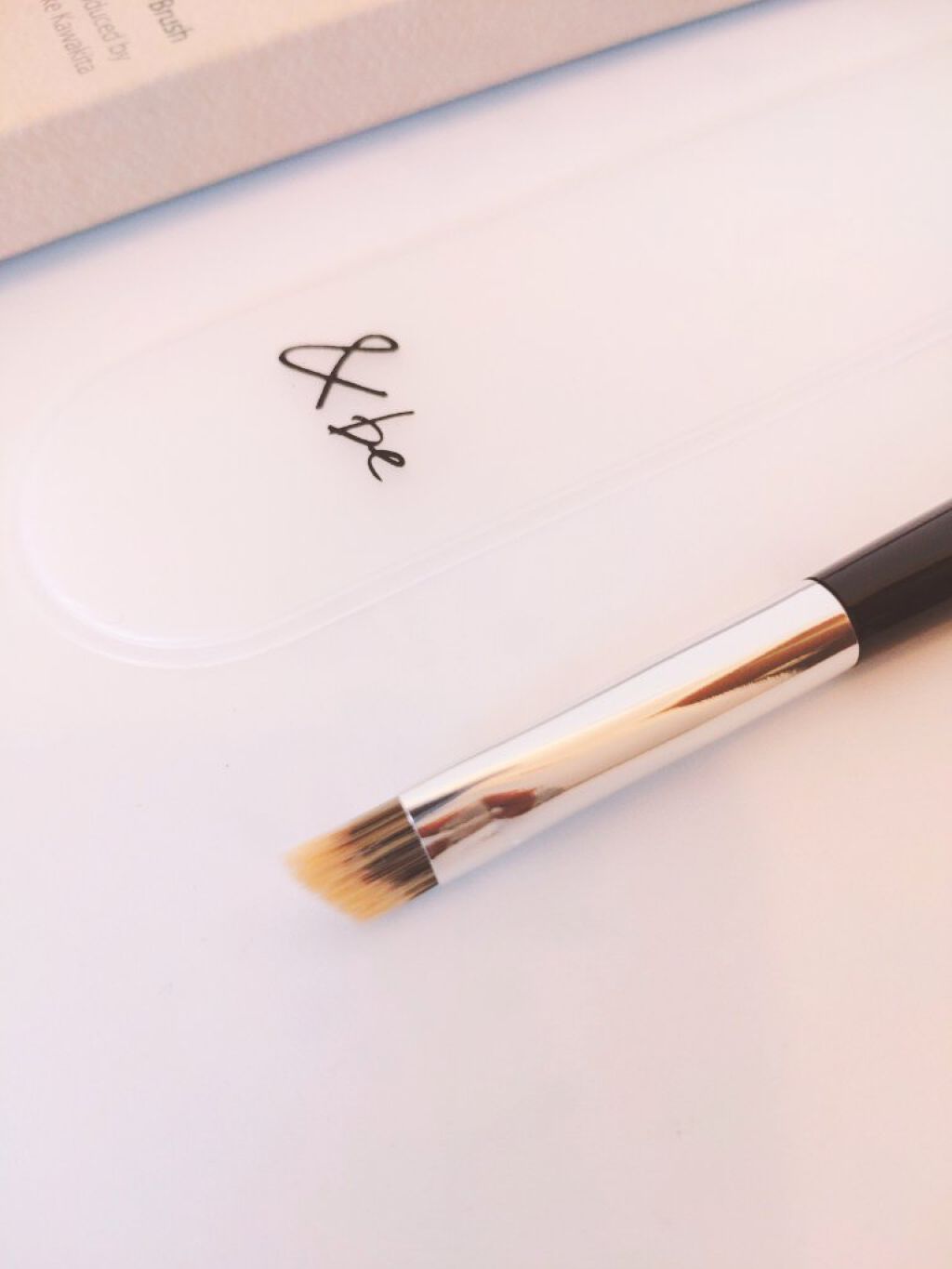 ダブルエンドアイブロウブラシ熊野筆/＆be/メイクブラシを使ったクチコミ（2枚目）