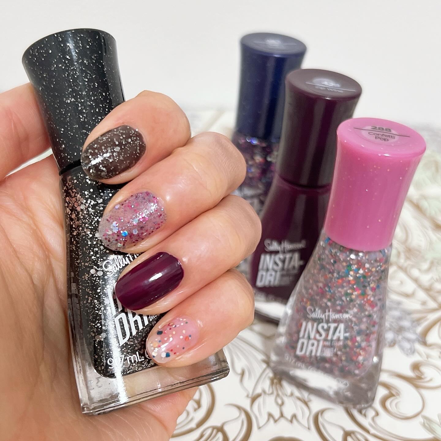 インスタドライ ネイルカラー/サリーハンセン/オールインワンネイルを使ったクチコミ（2枚目）